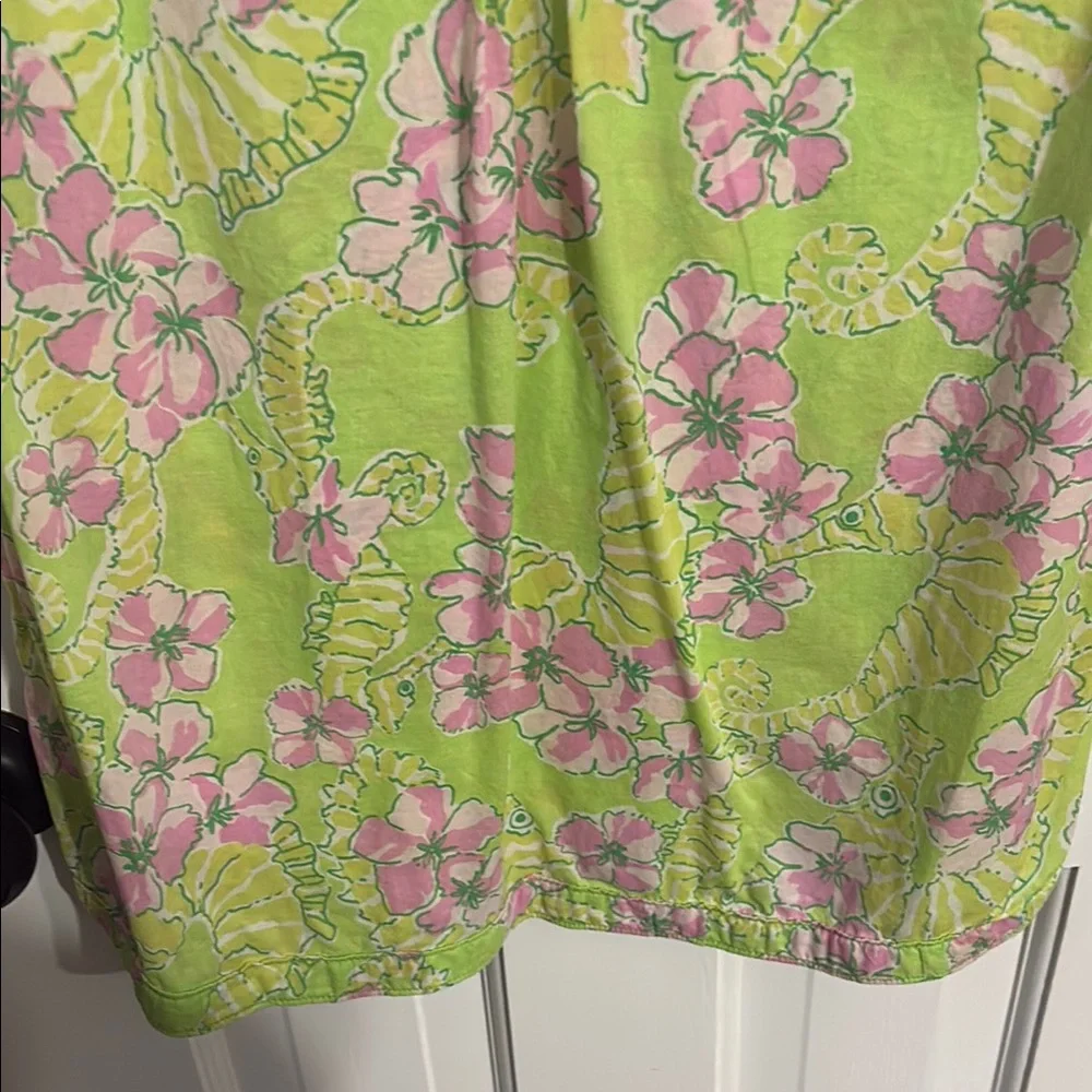 Lilly Pulitzer Green Floral Tunic - XS - Picture 4 of 13